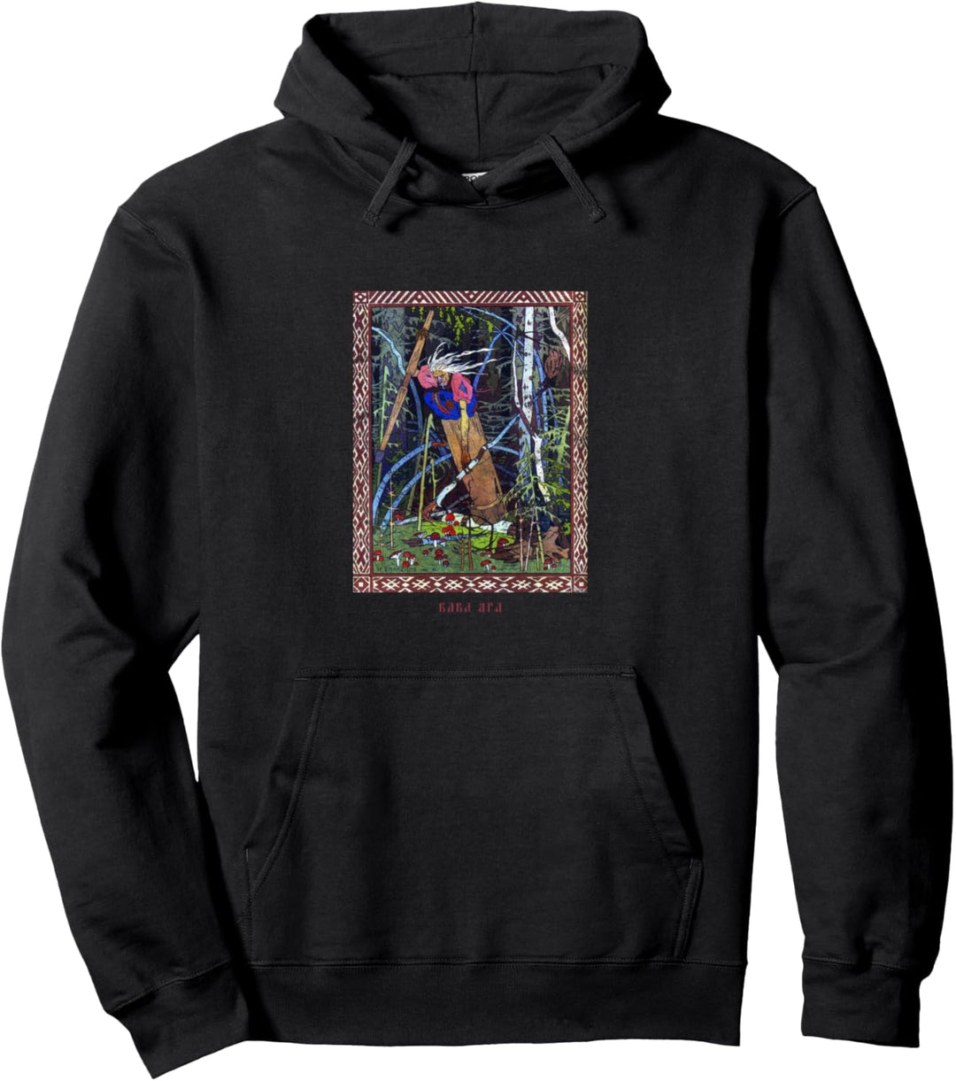 Occult Baba Jaga Russland Horror Gothic Grunge Satan Vintage Pullover Hoodie