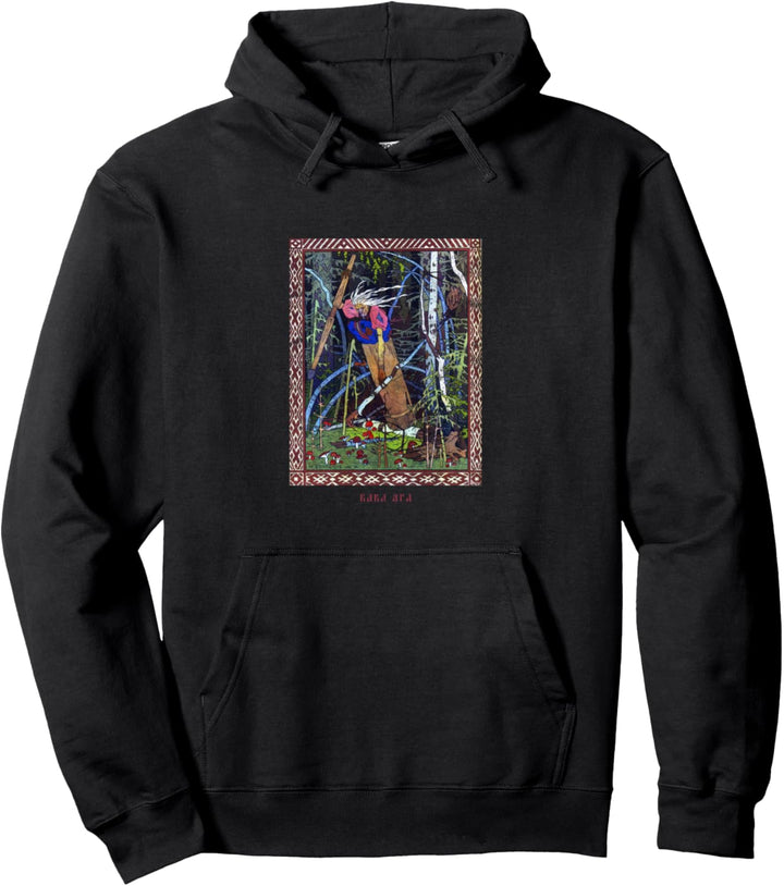 Occult Baba Jaga Russland Horror Gothic Grunge Satan Vintage Pullover Hoodie