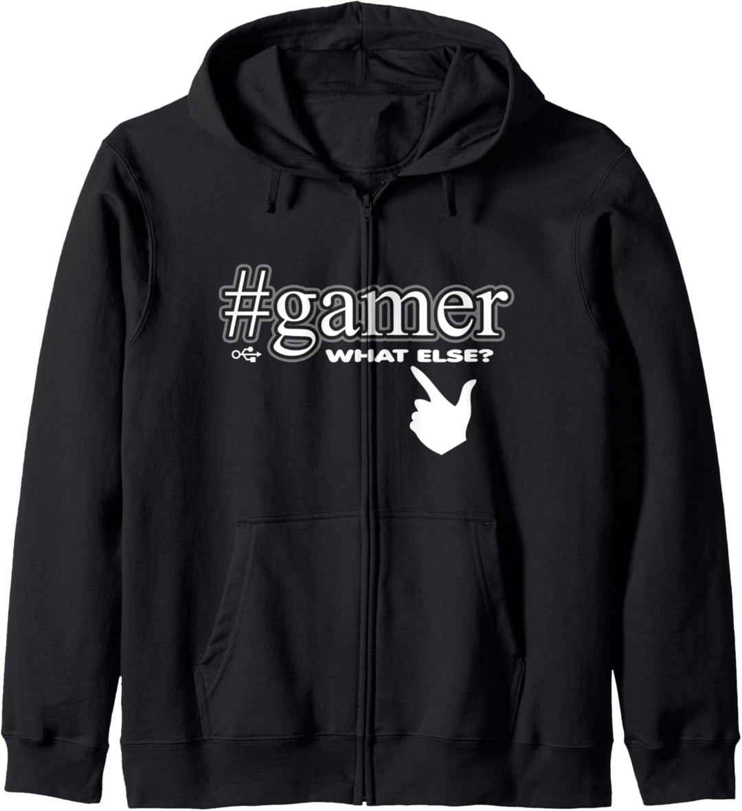 Gamer - what else? Lustiges Zocker Nerd Gaming Präsent Kapuzenjacke