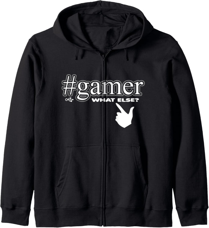 Gamer - what else? Lustiges Zocker Nerd Gaming Präsent Kapuzenjacke