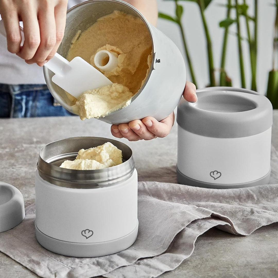 SPRINGLANE Thermobehälter für Speiseeis 2er-Set 500 ml, Edelstahl, Speiseeisbehälter To Go, Gefrierd