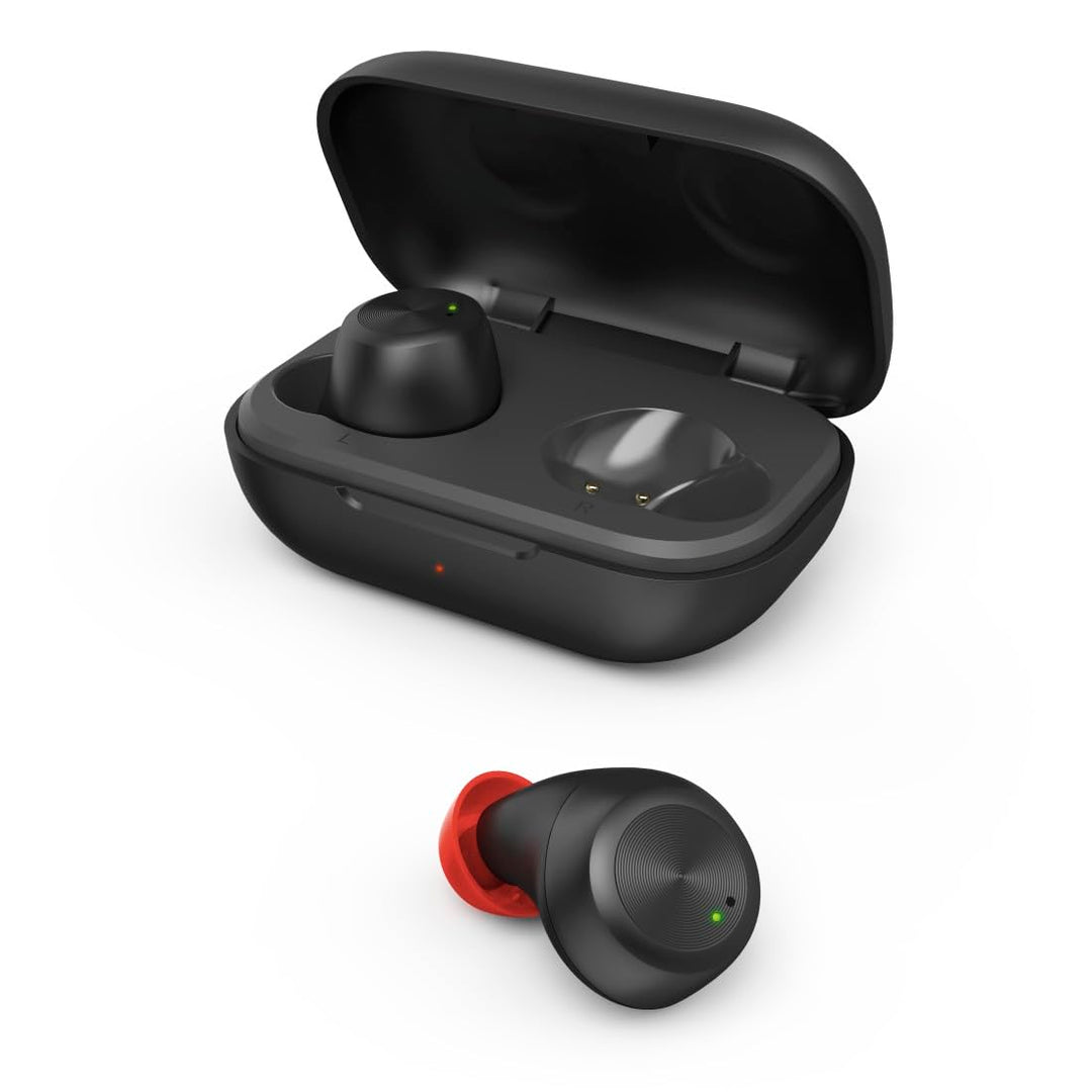 Hama Bluetooth Kopfhörer Spirit Chop IPX4 (True Wireless In Ear Kopfhörer schwarz, Kopfhörer kabello