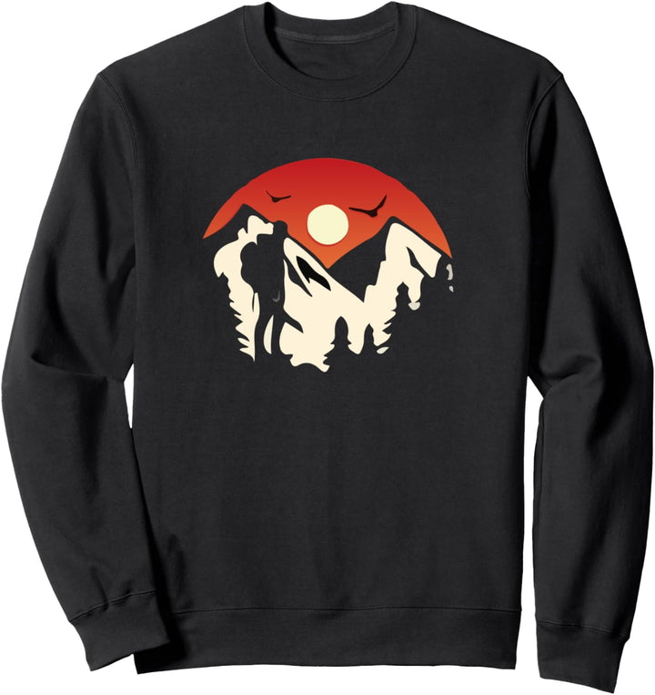 Camping Adventure Mountain Trip Nature Hiking Sweatshirt