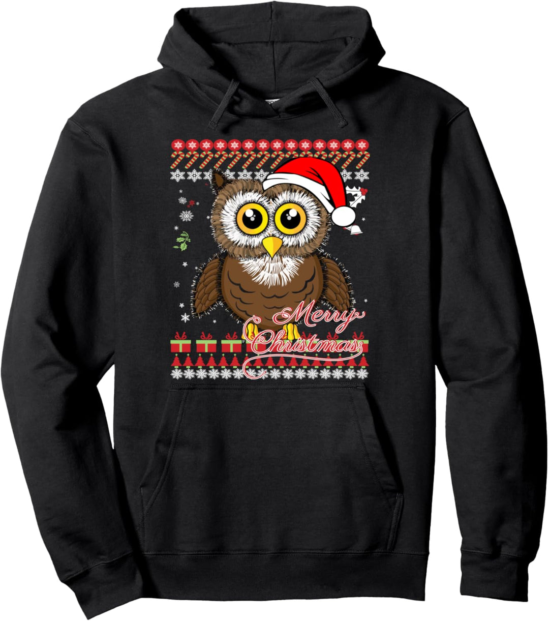 Love Owls Shirt - Hässliches Weihnachtspullover-T-Shirt mit Eule Pullover Hoodie