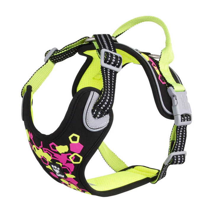 Hurtta Weekend Warrior Neon Hundegeschirr II (Licorice, Lakritz, 45-60 cm) licorice, Lakritz 45-60 c