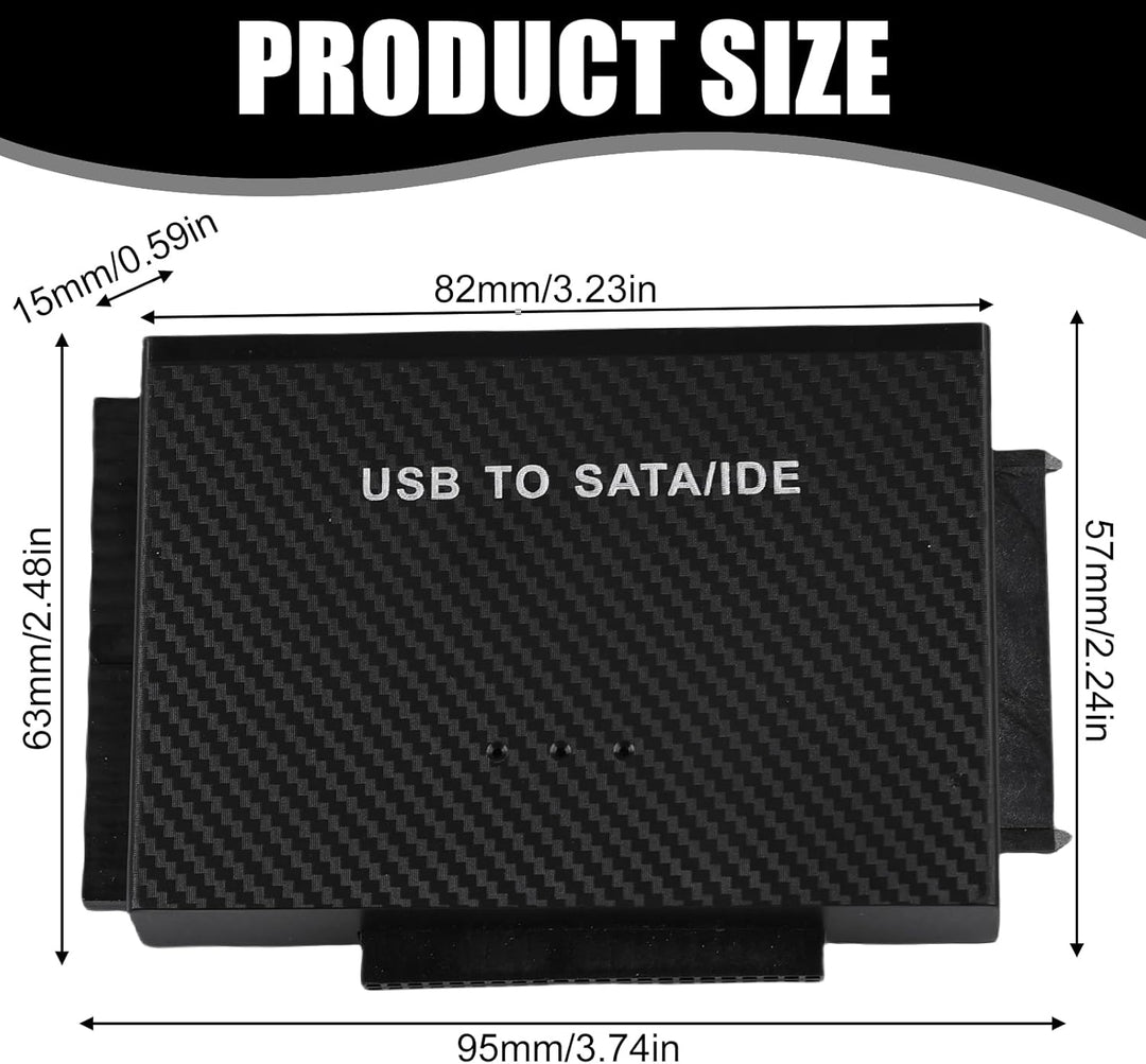 USB 3.0 zu SATA IDE Adapter, USB 3.0 zu IDE/SATA Festplatte Adapter Für 2,5/3,5 Zoll SATa & IDEHDD/S