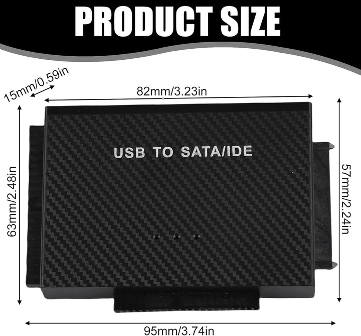 USB 3.0 zu SATA IDE Adapter, USB 3.0 zu IDE/SATA Festplatte Adapter Für 2,5/3,5 Zoll SATa & IDEHDD/S