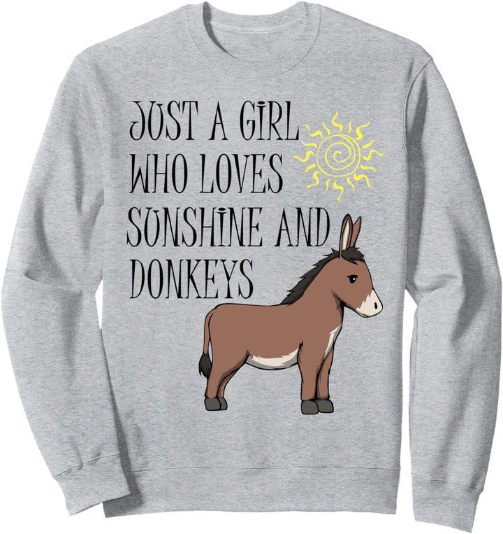 Mädchen mag Baby Esel Lustige Maultier Sweatshirt