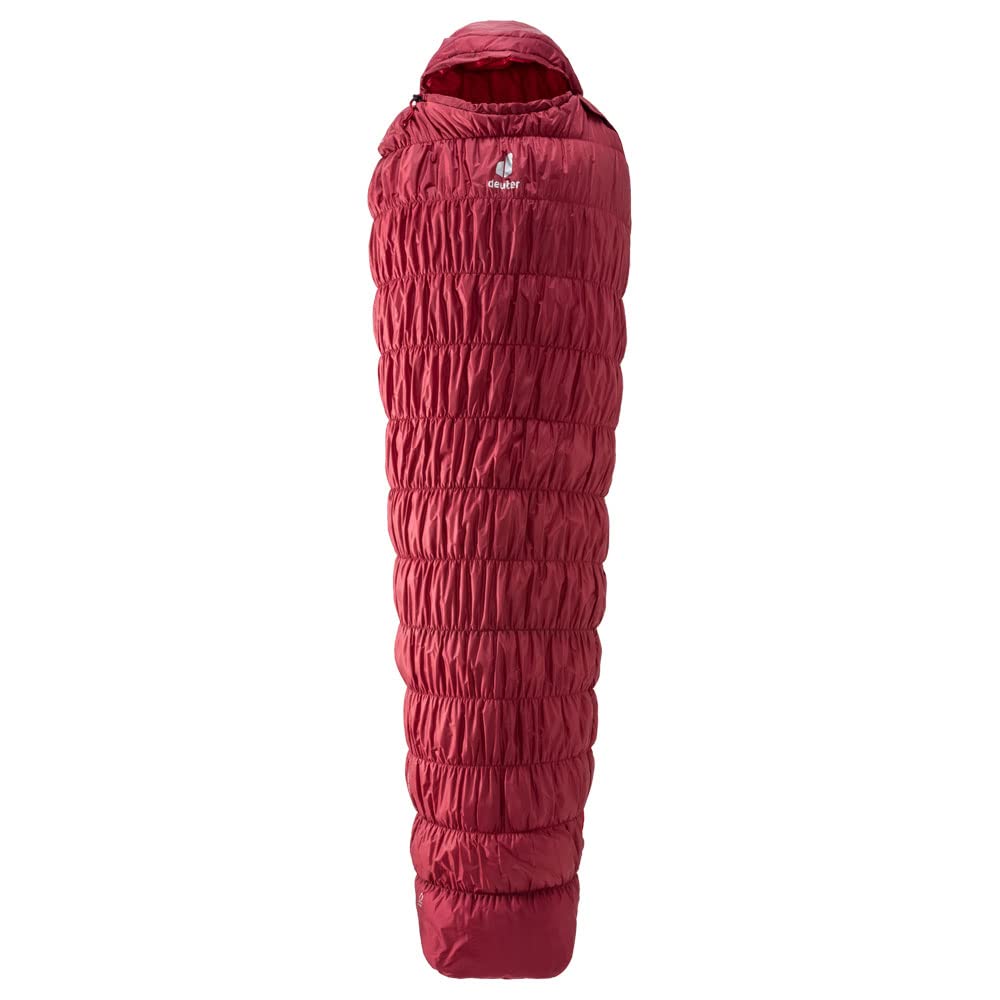 deuter Exosphere -6° L - Large Kunstfaser Schlafsack, cranberry-fire Zip left, Zip left