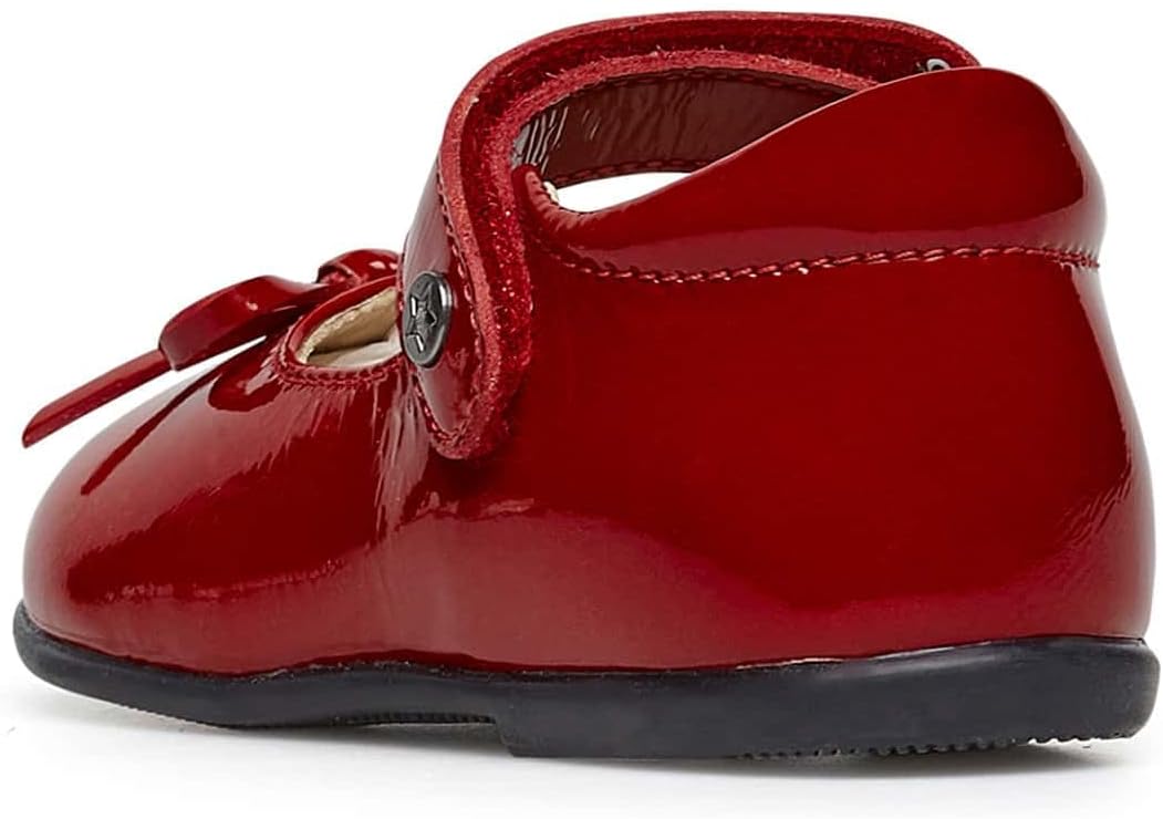 Naturino Ballet-Ballerinas aus Lackleder mit Schleife 21 EU Dunkelrot, 21 EU Dunkelrot