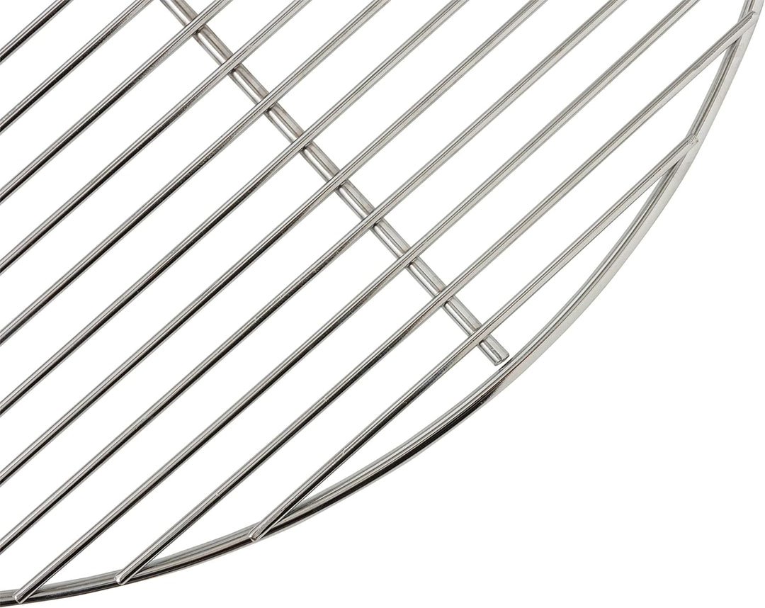 HeRo24 Grillrost 54,5 cm rund Edelstahl 6 mm Aussenring & 4 mm Auflagestäbe Kugelgrill auch Weber 57