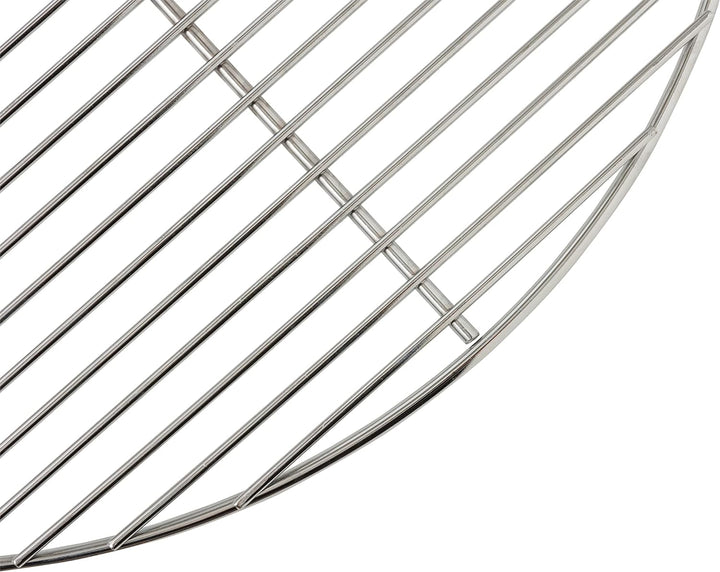 HeRo24 Grillrost 54,5 cm rund Edelstahl 6 mm Aussenring & 4 mm Auflagestäbe Kugelgrill auch Weber 57