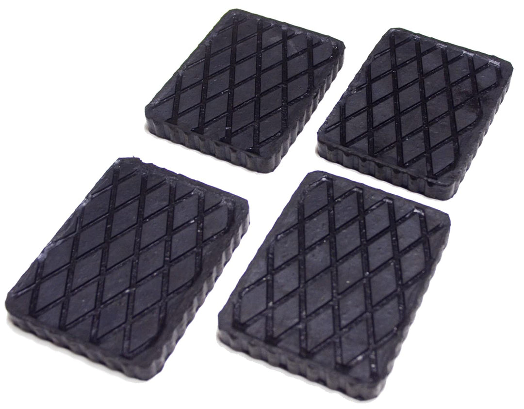 Gummiauflage 160x120x20mm - KIT mit 4 gummiklotz für Kfz Hebebühnen. Abmessungen des Gummiklotzes E1