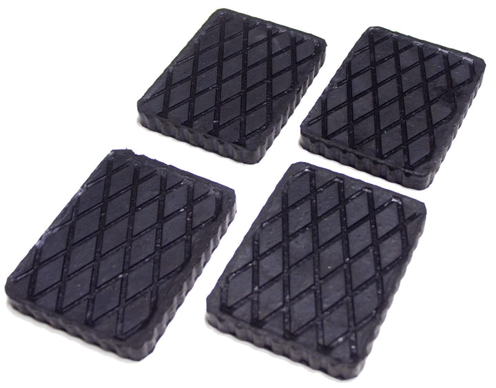 Gummiauflage 160x120x20mm - KIT mit 4 gummiklotz für Kfz Hebebühnen. Abmessungen des Gummiklotzes E1