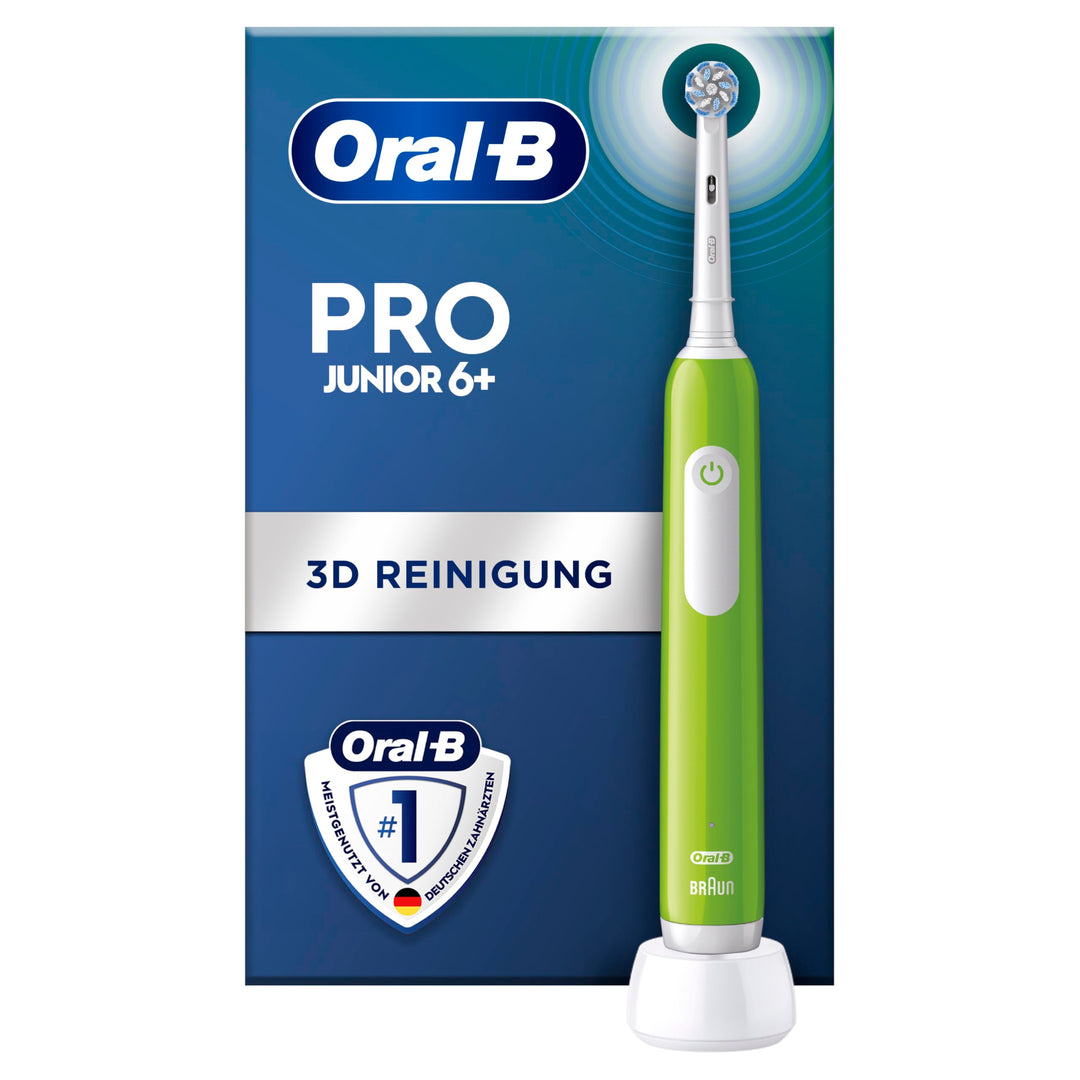 Oral-B Pro Junior Elektrische Zahnbürste/Electric Toothbrush für Kinder ab 6 Jahren, Drucksensor, 3