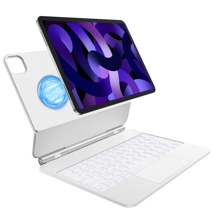TECURS Magnetische Tastatur Hülle für iPad Air 11 Zoll (M4/M3/M2, 2026/2025/2024) /Air 5/4, Magic Ke