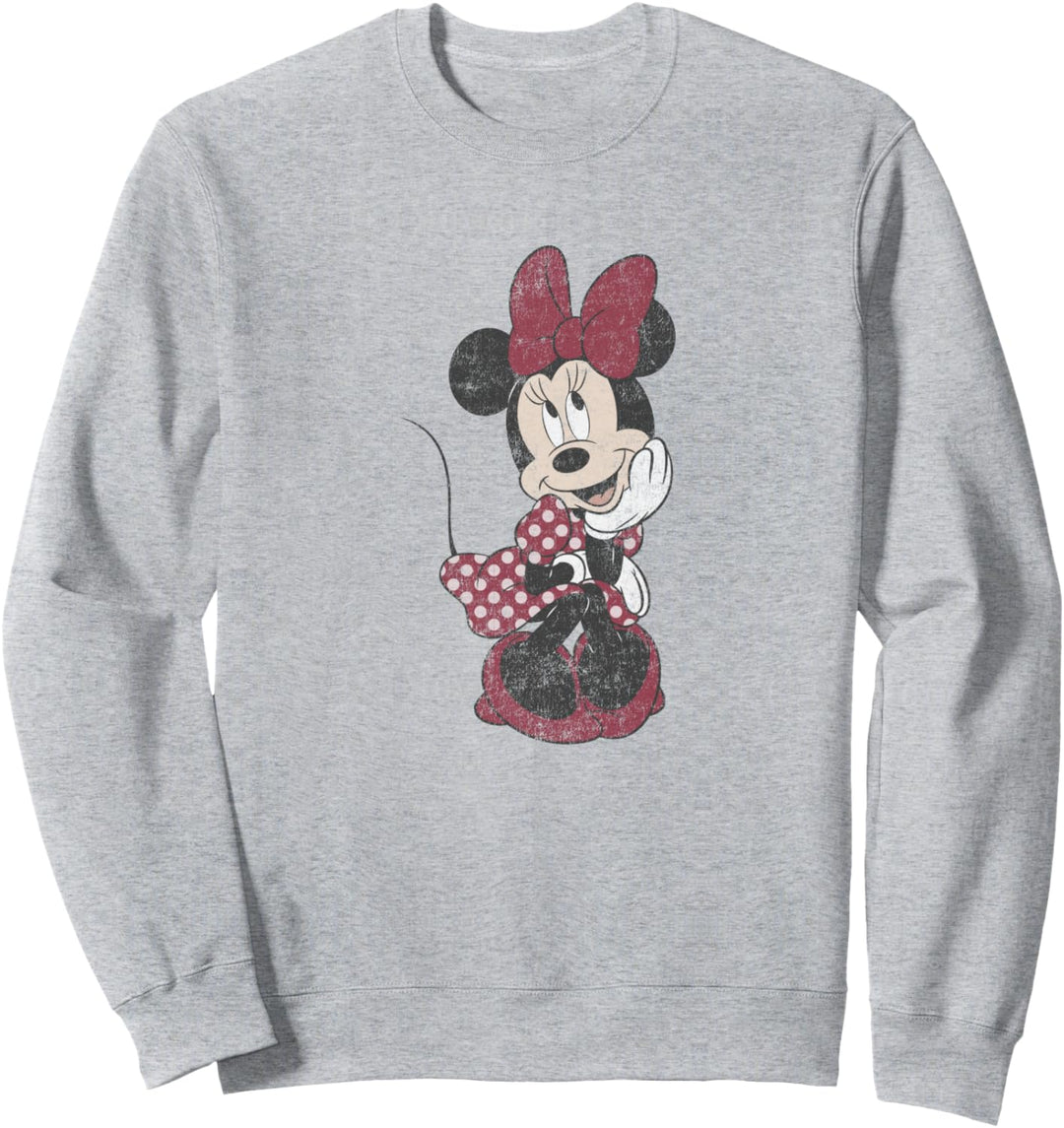Disney Mickey And Friends Minnie Mouse Shy Vintage Sweatshirt