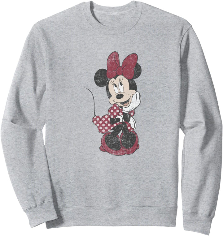 Disney Mickey And Friends Minnie Mouse Shy Vintage Sweatshirt