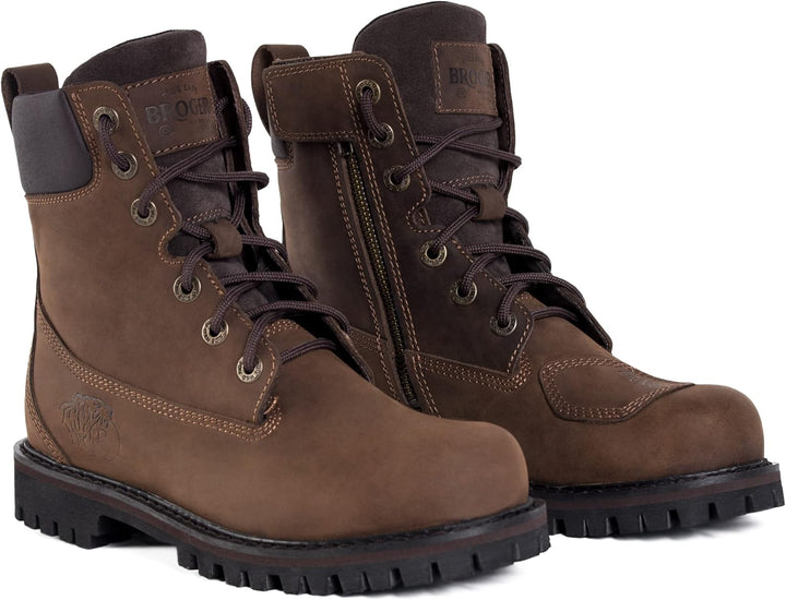 BROGER Alaska II Motorradstiefel Unisex | Rindsleder | SAS-TEC Knöchelprotektoren | Verstärkte Ferse