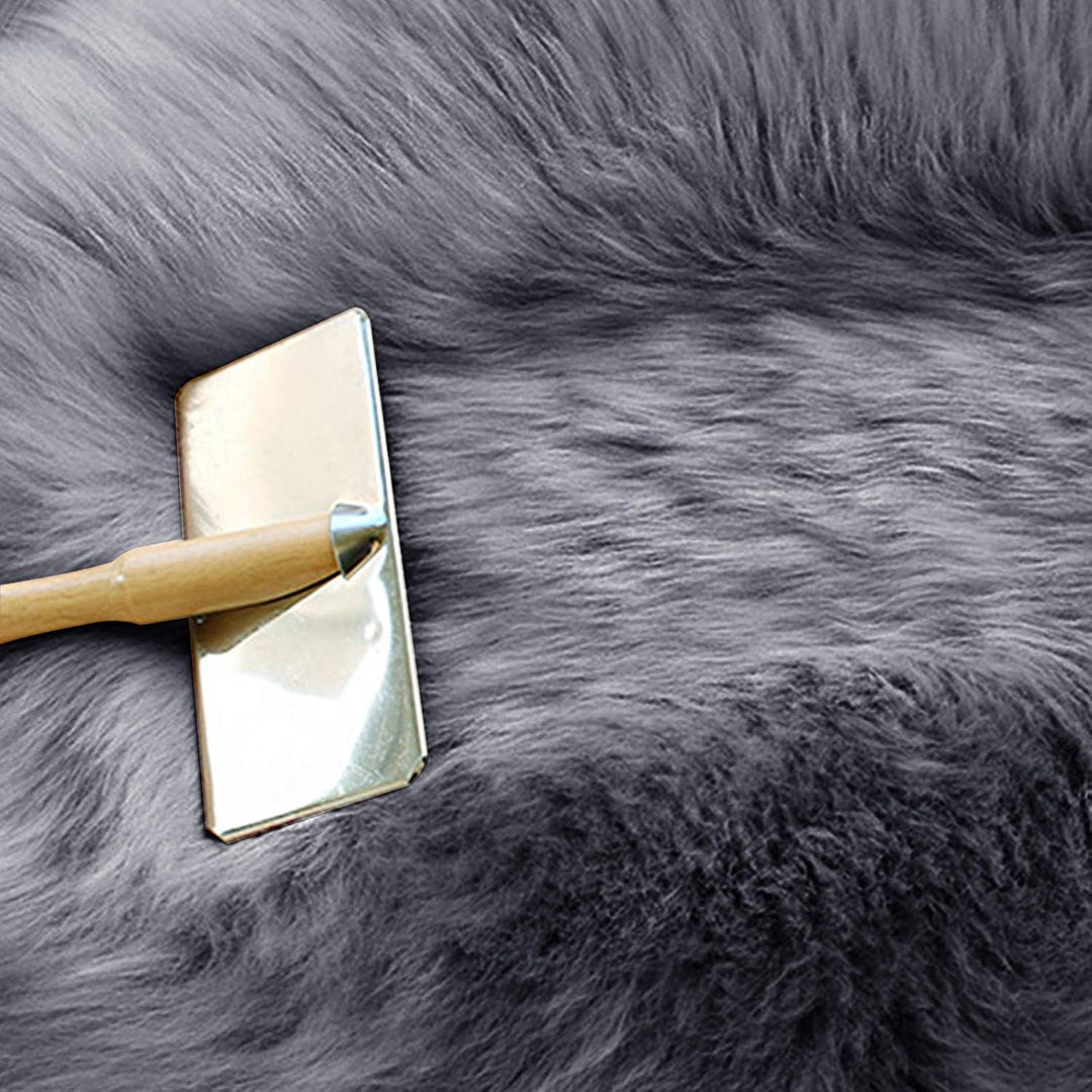 WOLTU Öko Lammfell Schaffell Teppich, Echtes Naturfell Weich Flauschig, Bettvorleger Sofa Matte Long