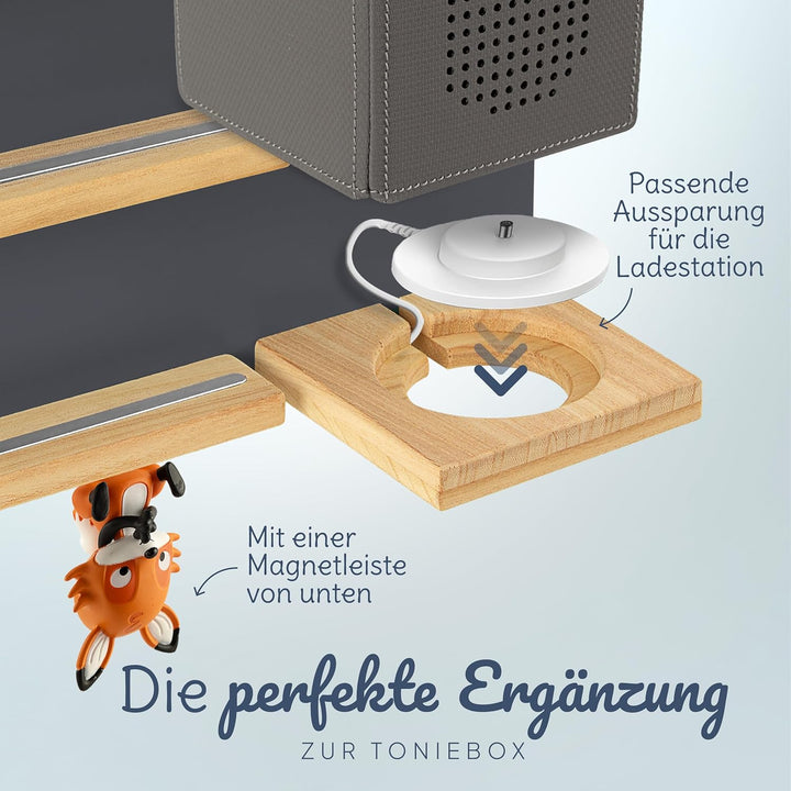 mahona Tonie Regal - kompatibel mit Toniebox & Tonie Figuren Aufbewahrung - Platz für bis zu 27 Figu