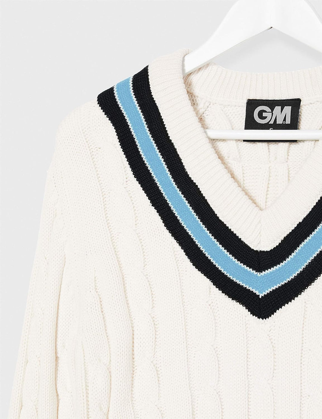 GUNN & MOORE Pullover mit Zierstreifen, langarm S Navy/Sky, S Navy/Sky
