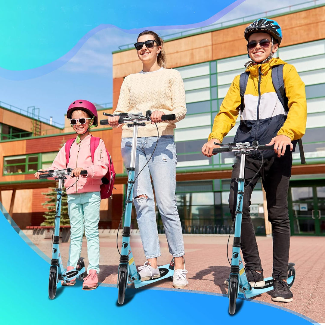 TENBOOM Roller Kinder 10 Jahre, Aluminium Tretroller klappbar Cityroller Höhenverstellbar, Roller Ki