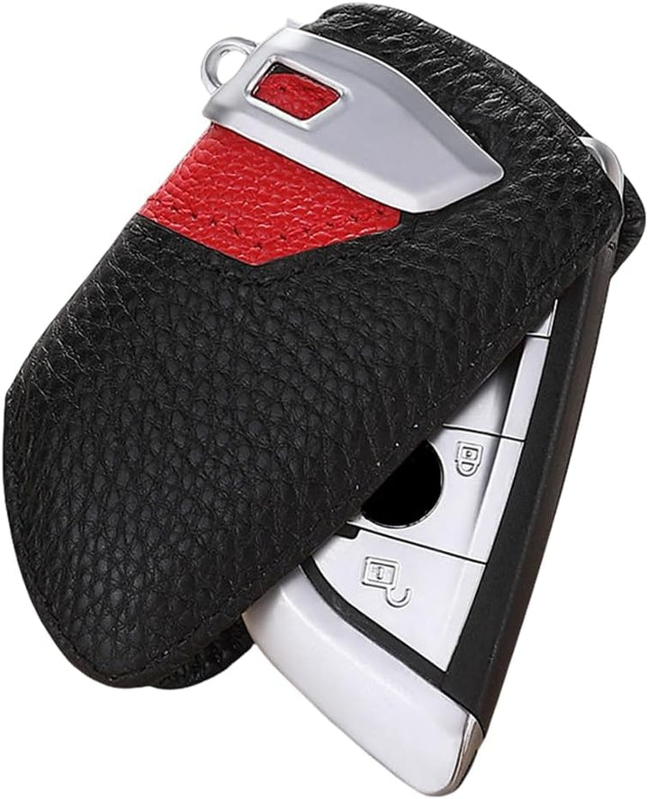 Auto echtes Leder Smart Key Cover Fall für BMW (Blade Rot), Blade Rot