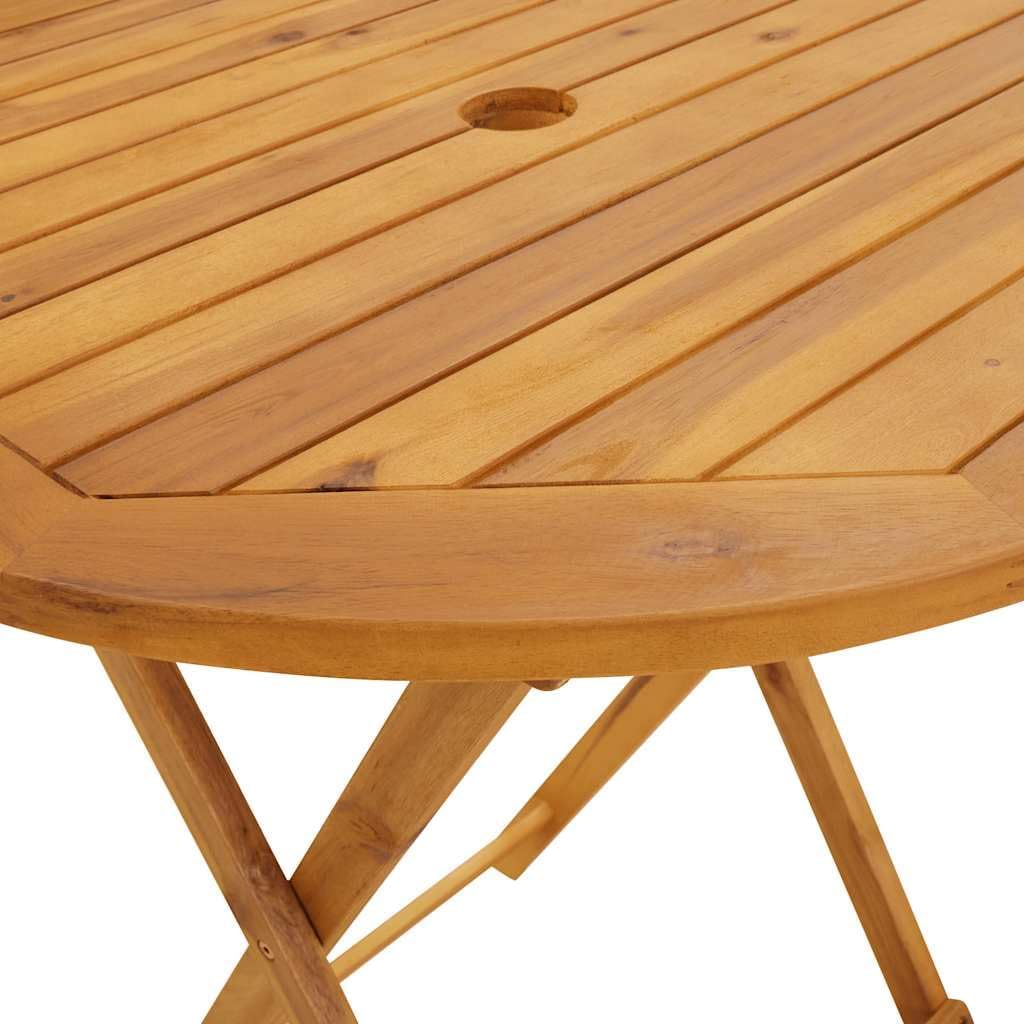 vidaXL Akazienholz Massiv Gartentisch Klappbar Klapptisch Esstisch Holztisch Bistrotisch Gartenmöbel