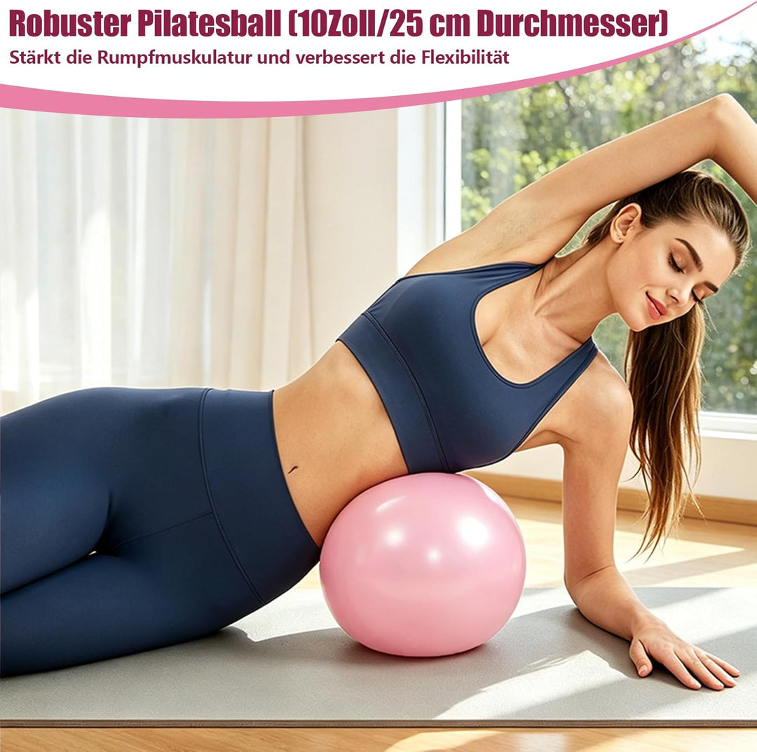 Pilates Set, Pilates Ring Zubehör Set 13 Stück mit 13" Ring, 10" Ball,Fitnessbänder & Zubehör,Pilate