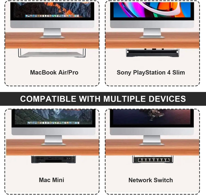 Laptop Untertisch Halterung, Laptop Halterung Unter Schreibtisch, Multifunktionale Unter-Tisch-Halte