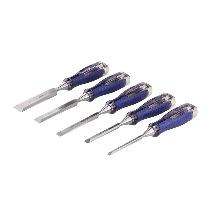 Irwin Marples M750 Meissel-Set 5-teilig, risssicher, weicher Griff Set of 5, Set of 5