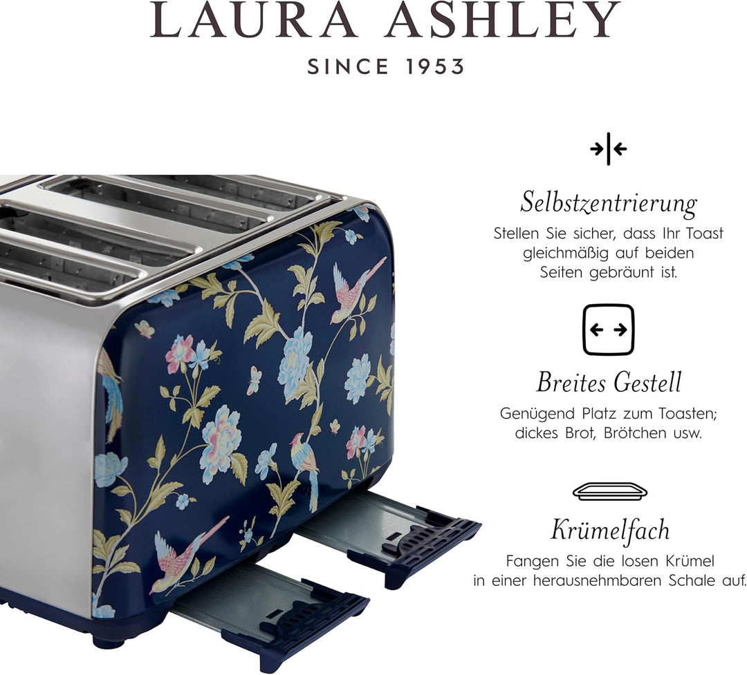 Laura Ashley Toaster und Jug Wasserkocher Set von VQ (Elveden Marine, Elektrischer Wasserkocher und