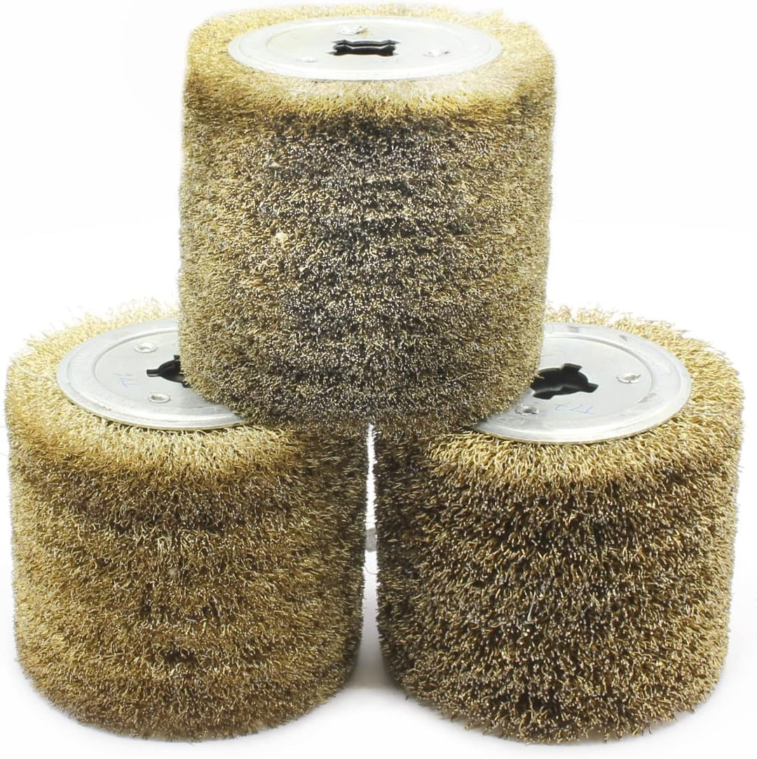 Drahtbürste Drahtstärke 0,3mm Stahl Stahlwalze Walzenbürste Bürstenwalze Satinierwalze 120 x 100 x 1