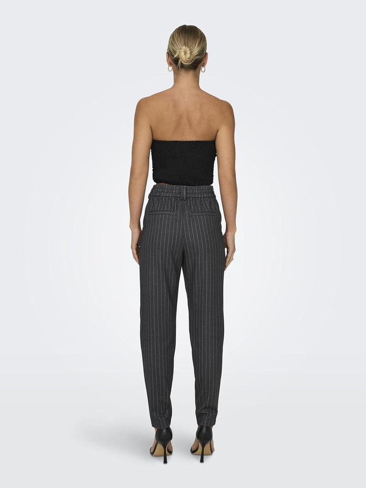 ONLY Female Klassische Hose Normal geschnitten Mittlere Taille Hose XS / 34L Dark Grey Melange, XS /