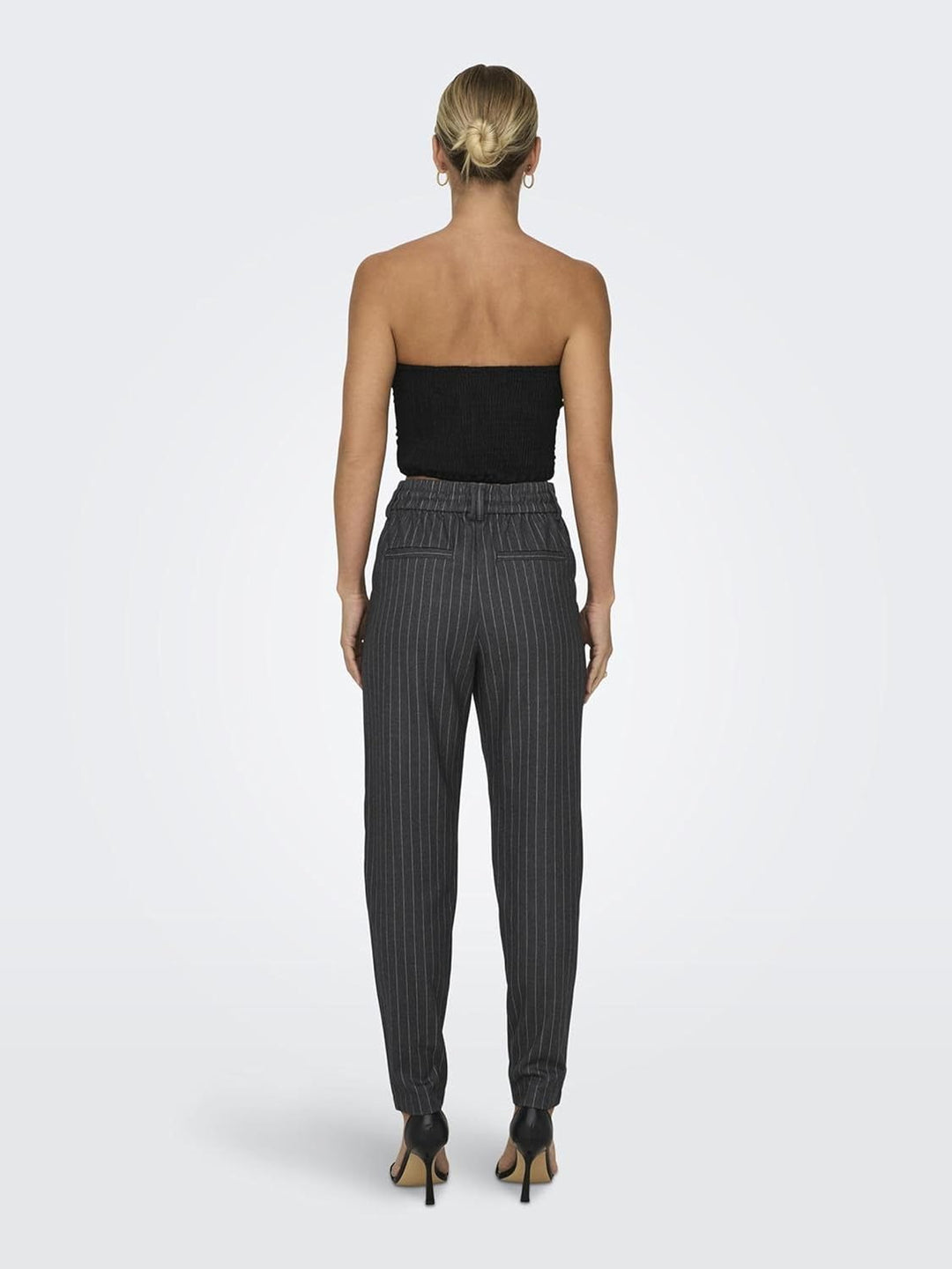 ONLY Female Klassische Hose Normal geschnitten Mittlere Taille Hose XS / 34L Dark Grey Melange, XS /