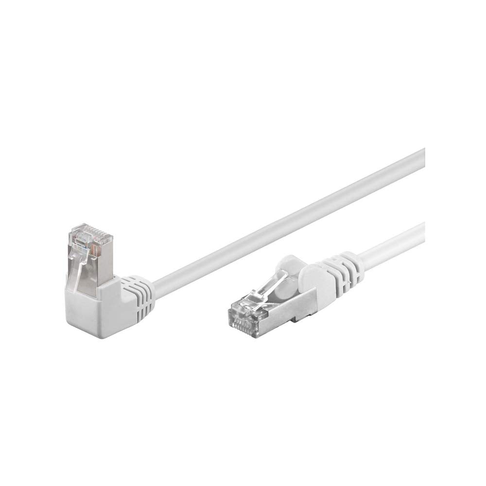 Goobay 94183 CAT.5e F/UTP Patch-Kabel 90° nach oben gewinkelt, gerade / oben gewinkeltes Netzwerkkab