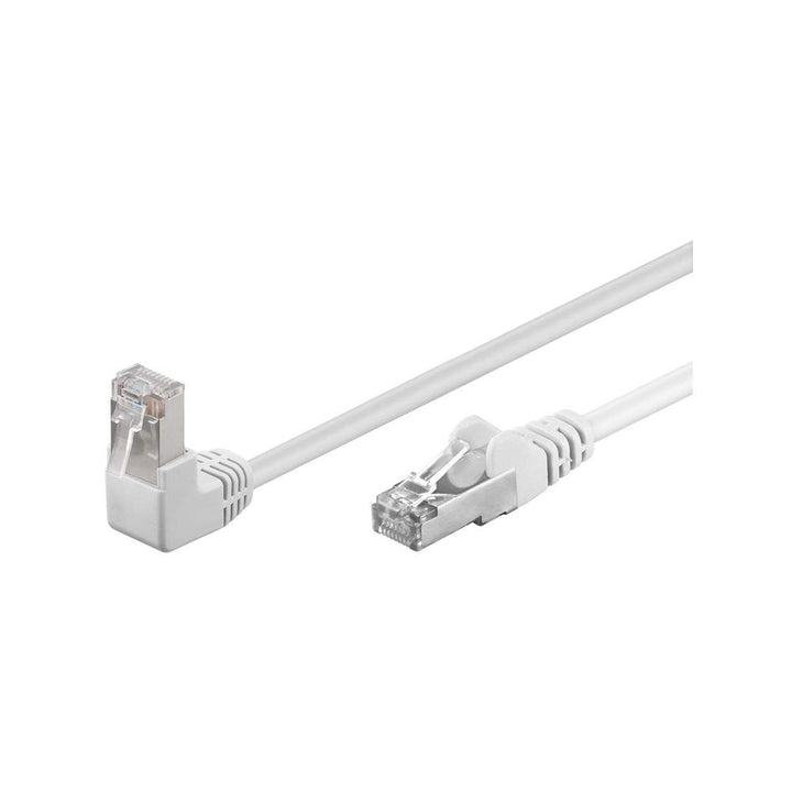 Goobay 94183 CAT.5e F/UTP Patch-Kabel 90° nach oben gewinkelt, gerade / oben gewinkeltes Netzwerkkab