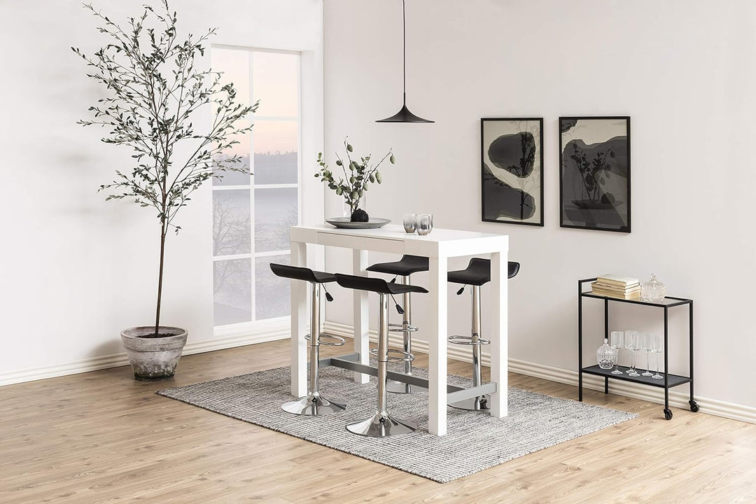AC Design Furniture Jörn Servierwagen, H: 75 x B: 60 x T: 30 cm, Klar/Schwarz, Glass/Metall, 1 Stk