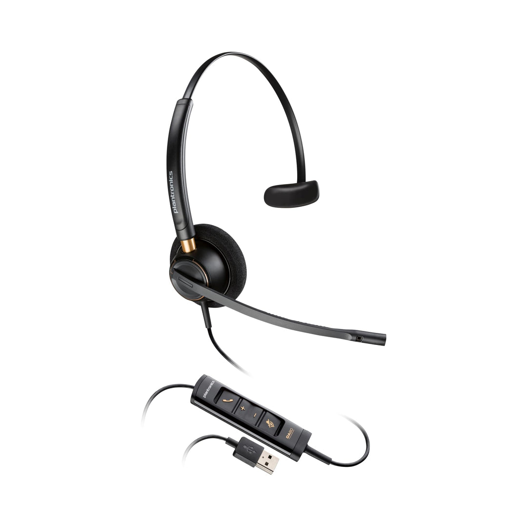HP Poly EncorePro 515-M 500 series Headset On-Ear kabelgebunden USB-A Schwarz Zertifiziert für Micro