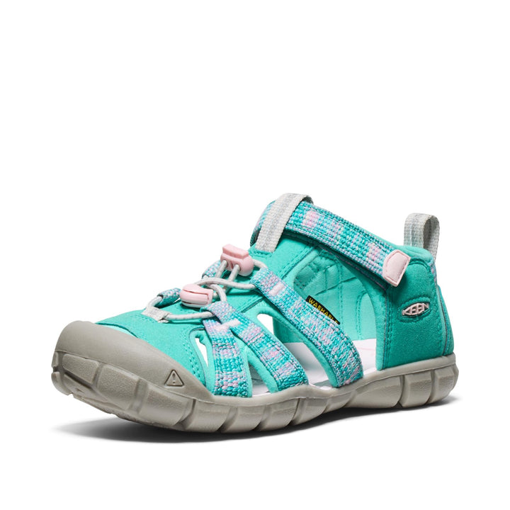 KEEN Unisex-Kinder Seacamp 2 Sandalen 32 EU Bright Aqua Giggle Pink, 32 EU Bright Aqua Giggle Pink