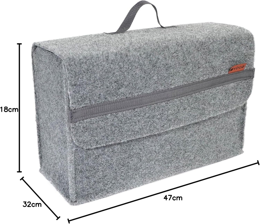 M MOTOS Auto Kofferraumtasche Filz Kfz Kofferraum Organizer für Werkzeug & Autopflege
