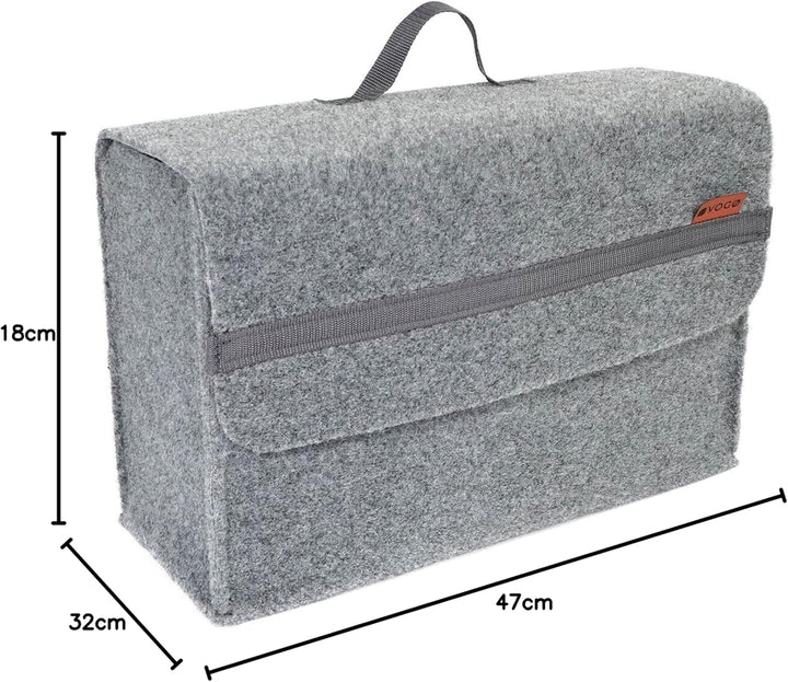 M MOTOS Auto Kofferraumtasche Filz Kfz Kofferraum Organizer für Werkzeug & Autopflege