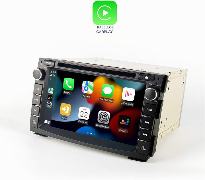 Kompatibel mit: Kia Cee'd Venga 7" Touch Android Autoradio DVD GPS Navi CarPlay AndroidAuto