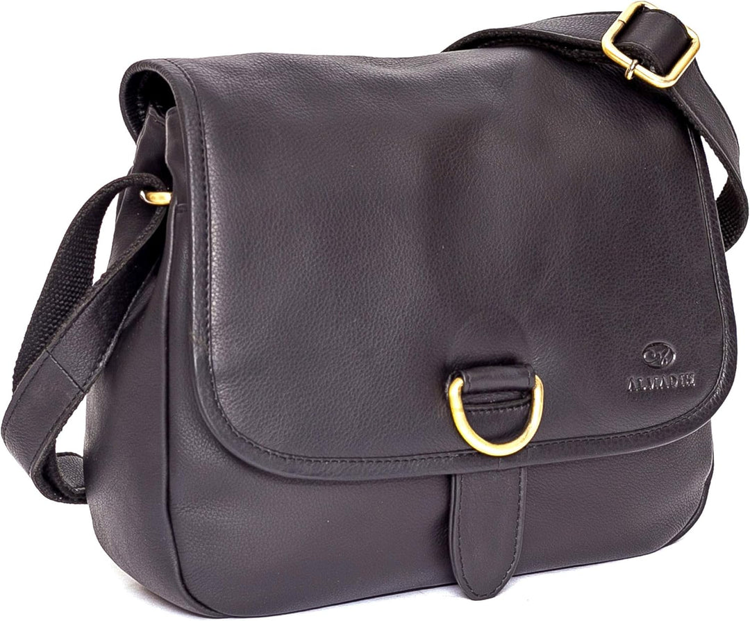 ALMADIH Premium Leder Damentasche Umhängetasche LOLA Ledertasche Handtasche Schultertasche Freizeitt