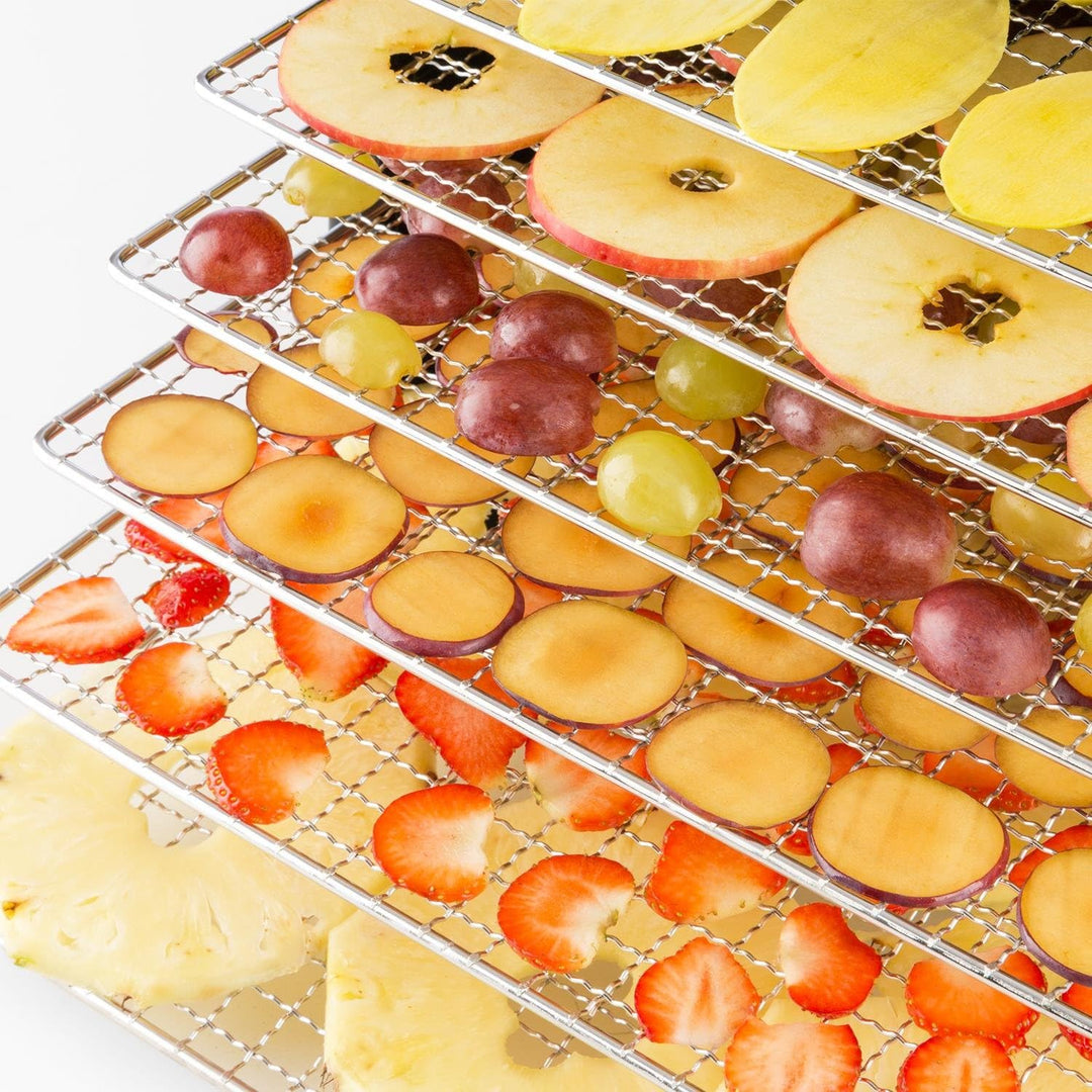 Klarstein Dörrautomat, Dörrgerät, Food Dehydrator, Dörrautomat aus Metall, Dehydrator Food Dryer, 9