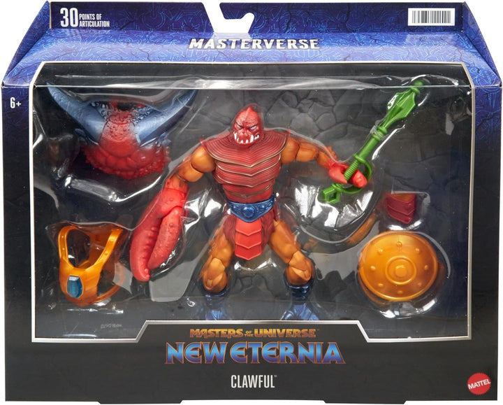 MASTERS OF THE UNIVERSE MASTERVERSE Clawful - 18 cm gross, 30 Bewegungspunkte, Battle-Zubehörteile,