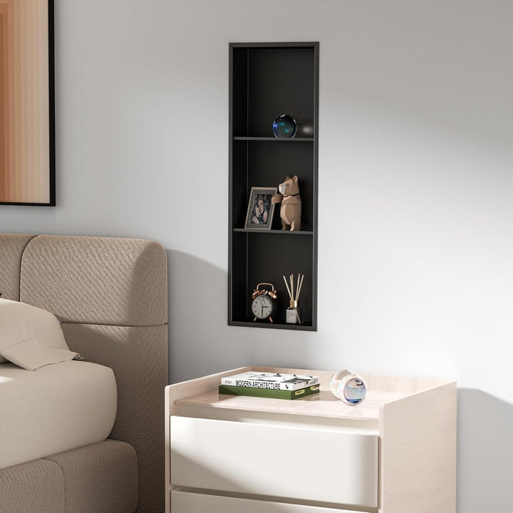 Neodrain Wandnische Dusche Edelstahl Dreifach-Duschnische Wandnische Lagerung für Badezimmer 90x30 c