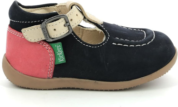 Kickers Mädchen Bonbek-2 Mary Jane Schuh, Marineblau Beige Orange