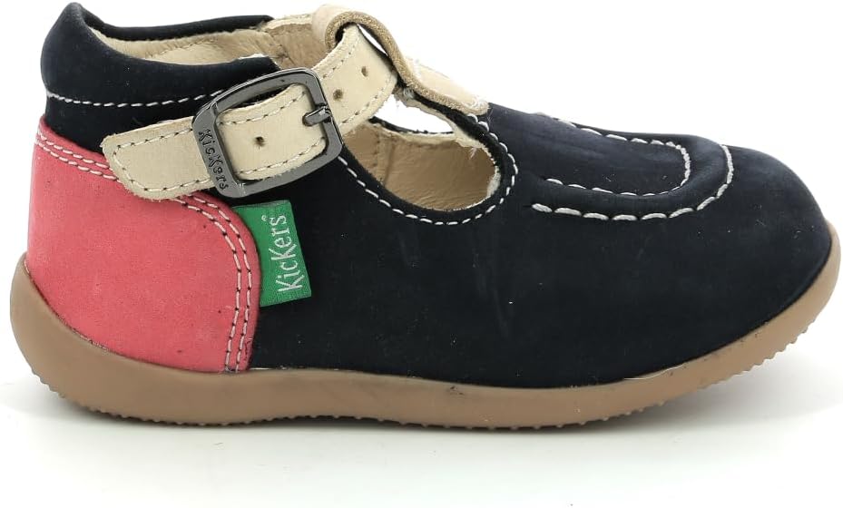 Kickers Mädchen Bonbek-2 Mary Jane Schuh, Marineblau Beige Orange
